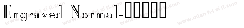 Engraved Normal字体转换